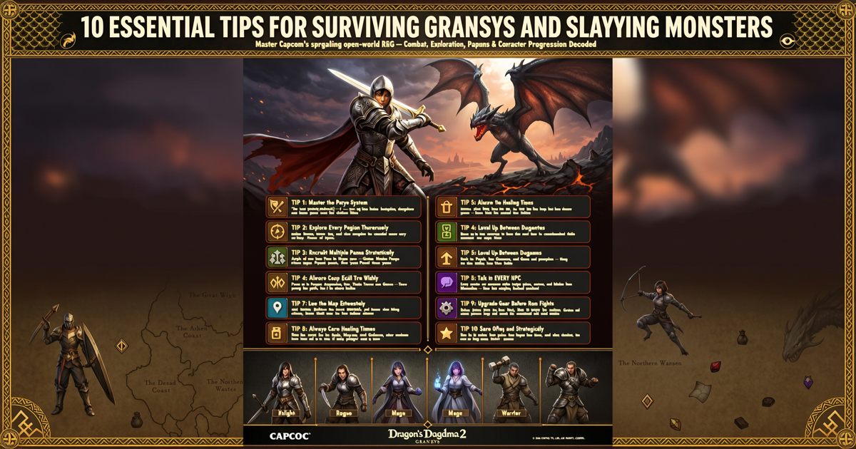 Dragon’s Dogma 2: 10 Essential Tips for Surviving Gransys and Slaying Monsters